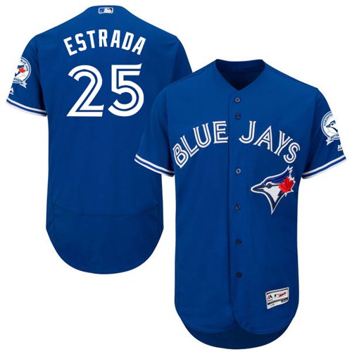Blue Jays #25 Marco Estrada Blue Flexbase Authentic Collection Stitched MLB Jersey - Click Image to Close